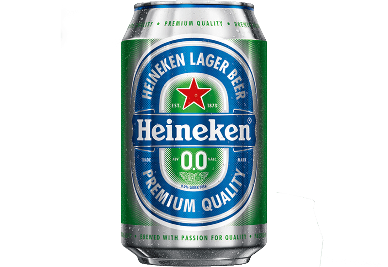 0.33 liter Heineken 0.0%