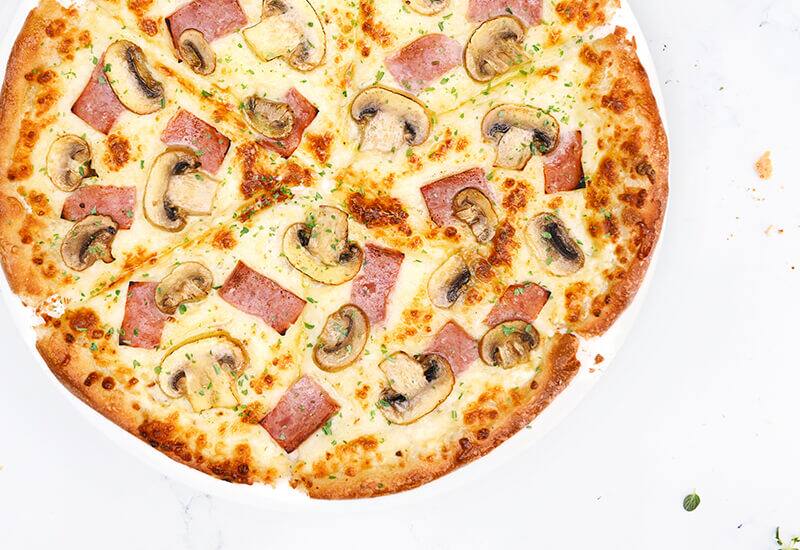 Pizza Ham &amp; Mushrooms Domino�s Pizza