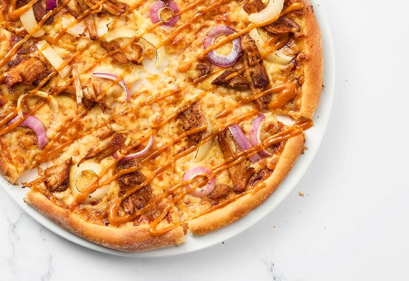 Pizza Honey Mustard Pulled Pork [Actie pizza] Domino's Pizza