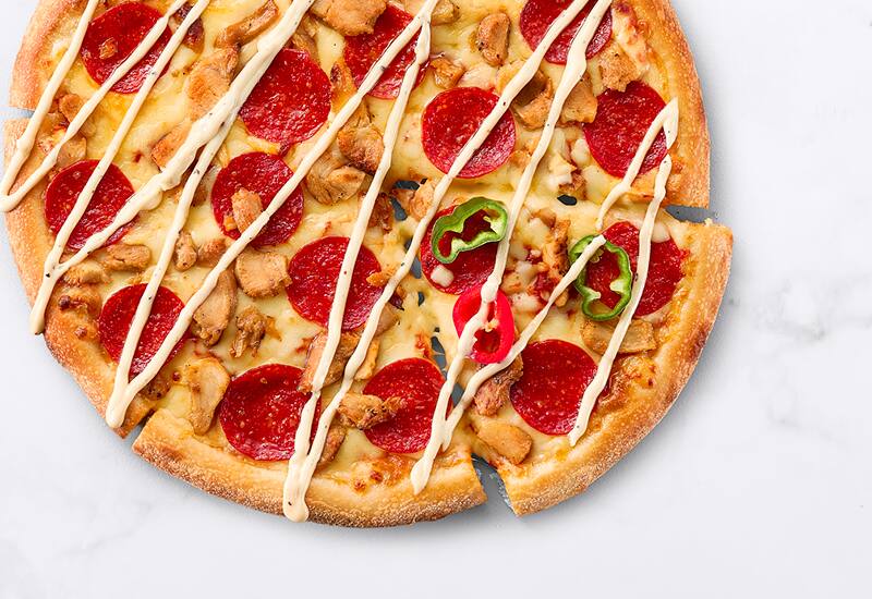 Pizza Koen Special on Fire