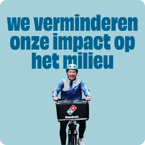 We verminderen onze impact op het milieu