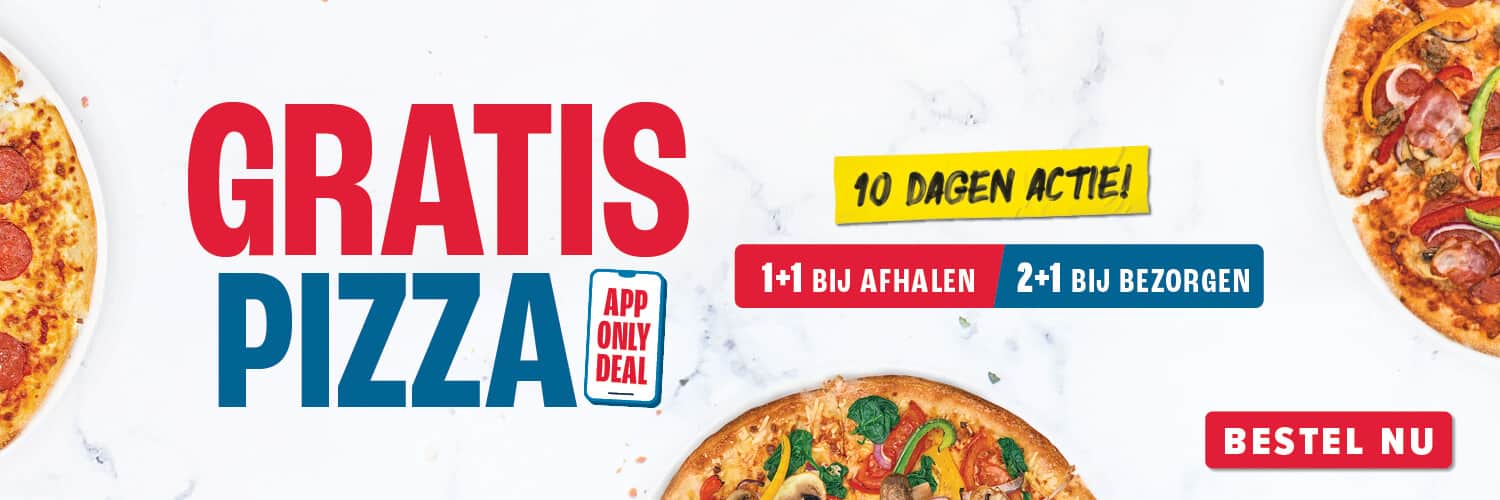 Actieweek Bestel je pizza via Dominos.nl
