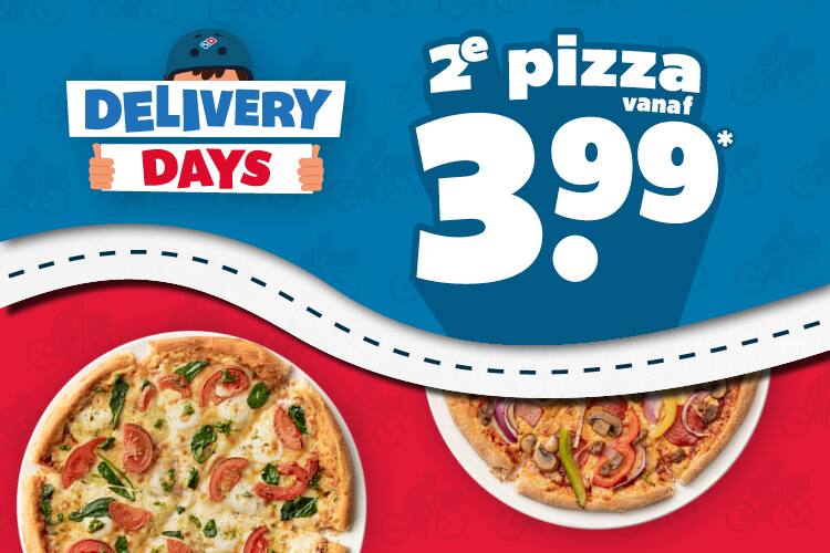 Delivery Days, elke 2e pizza 3,99