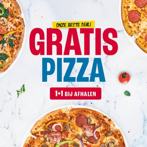 Kan weerstaan Gewoon Raar Elke 2e pizza gratis (excl. actiepizza's) | Bestel je pizza via Dominos.nl