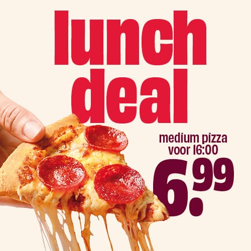 Medium pizza €6,99