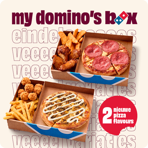 My Domino's Box: stel je eigen box samen | 1 mini pizza + 2 sides