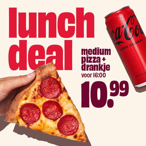 Lunch Deal Pizza €10,99