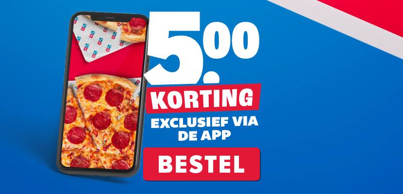 korting in de app! | order via de Domino's App