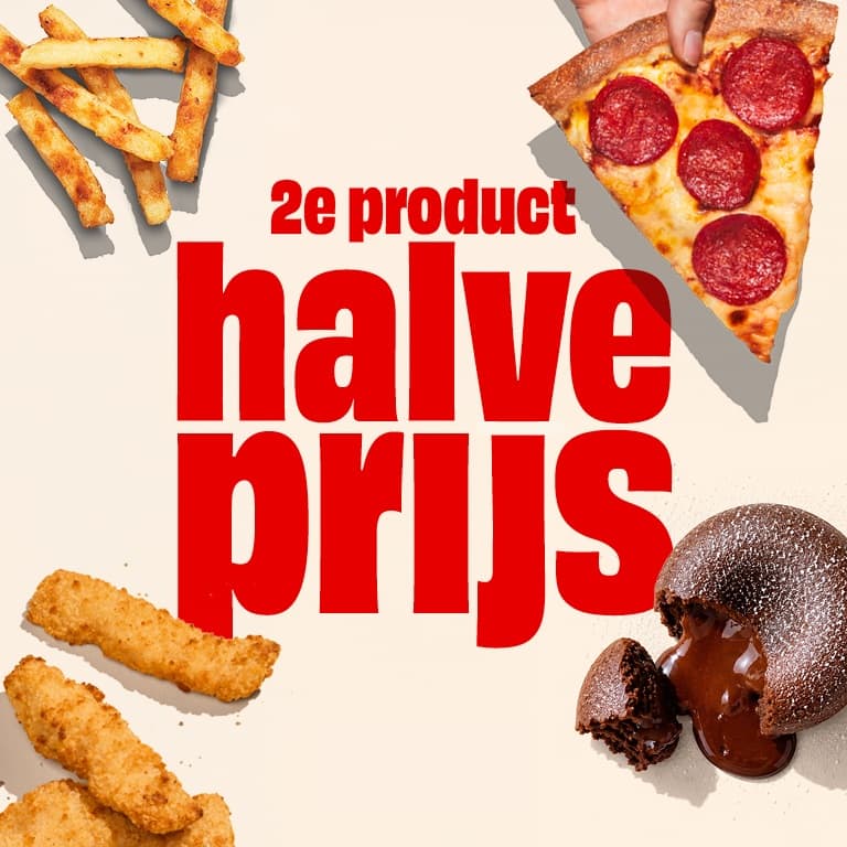 Tweede product voor de halve prijs!