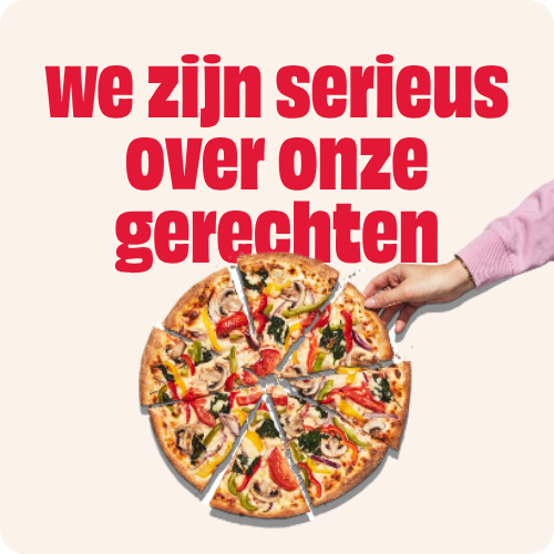 We zijn serieus over onze gerechten
