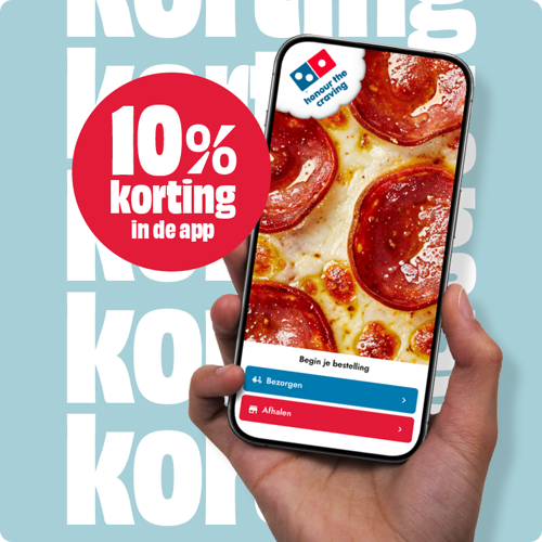 Download de app voor 10% korting