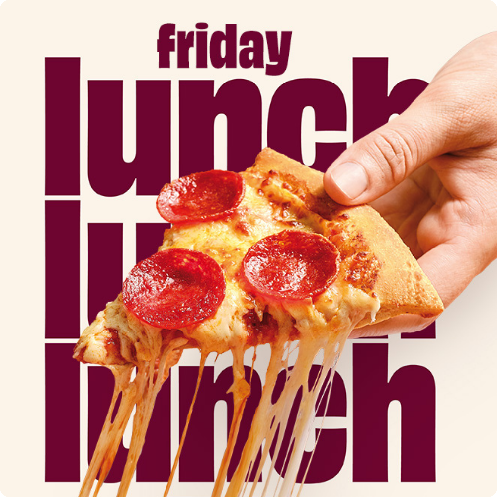 Friday lunch lunch lunch.
