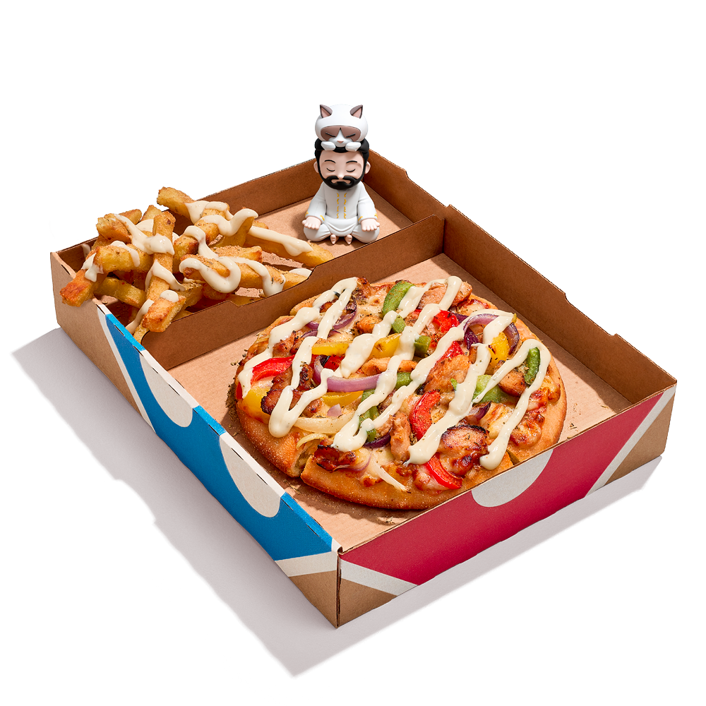 Raoul's plato box met mini Bankzitter (Raoul)